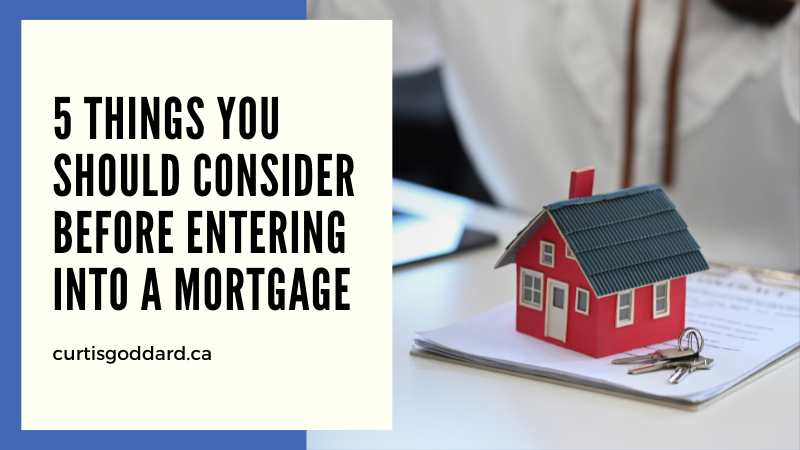 5 Things You Should Consider Before Entering Into A Mortgage