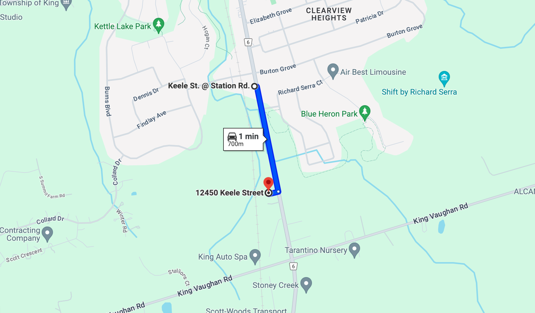 Map – Keele to go Station