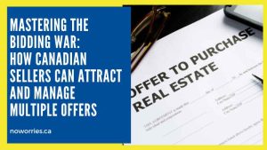 Close-up of an offer to purchase real estate document highlighting multiple offers, with reading glasses and a pen resting on the page.