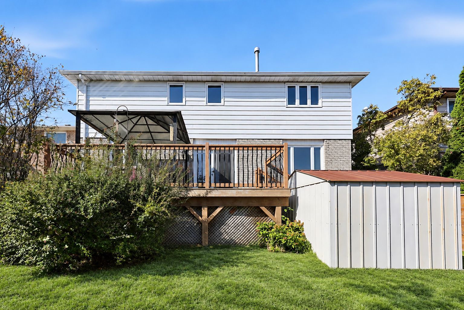 Naturally Refreshed Backyard Lawn-2